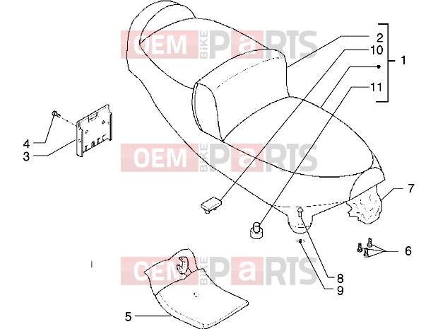PIAGGIO Chassis » Saddle-Tool kit