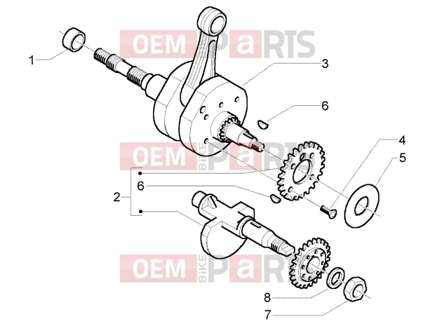 PIAGGIO Engine » Crankshaft