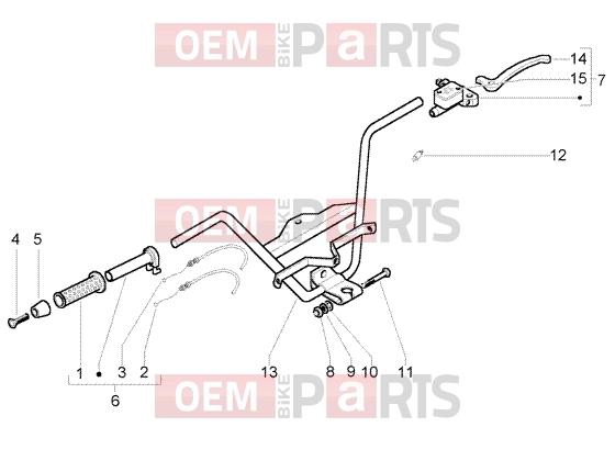 PIAGGIO Handlebars » Handlebar-Brake Pump