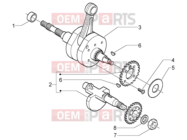 PIAGGIO Engine » Crankshaft