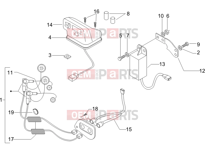 Electrical system » Handsfree kit - Piaggio X9 500 Evolution ABS 2007