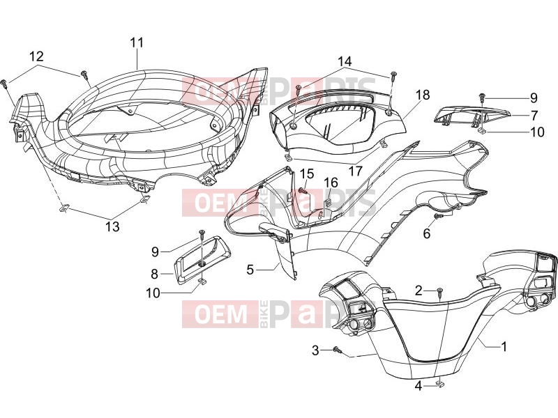 PIAGGIO X9 500 Evolution Handlebars/Steering » Handlebars coverages