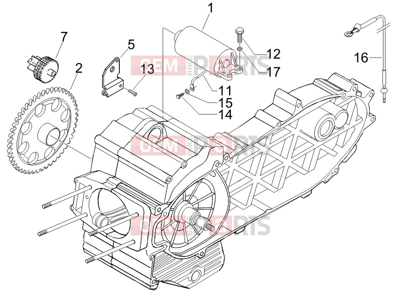 PIAGGIO X9 500 Evolution Engine » Stater - Electric starter