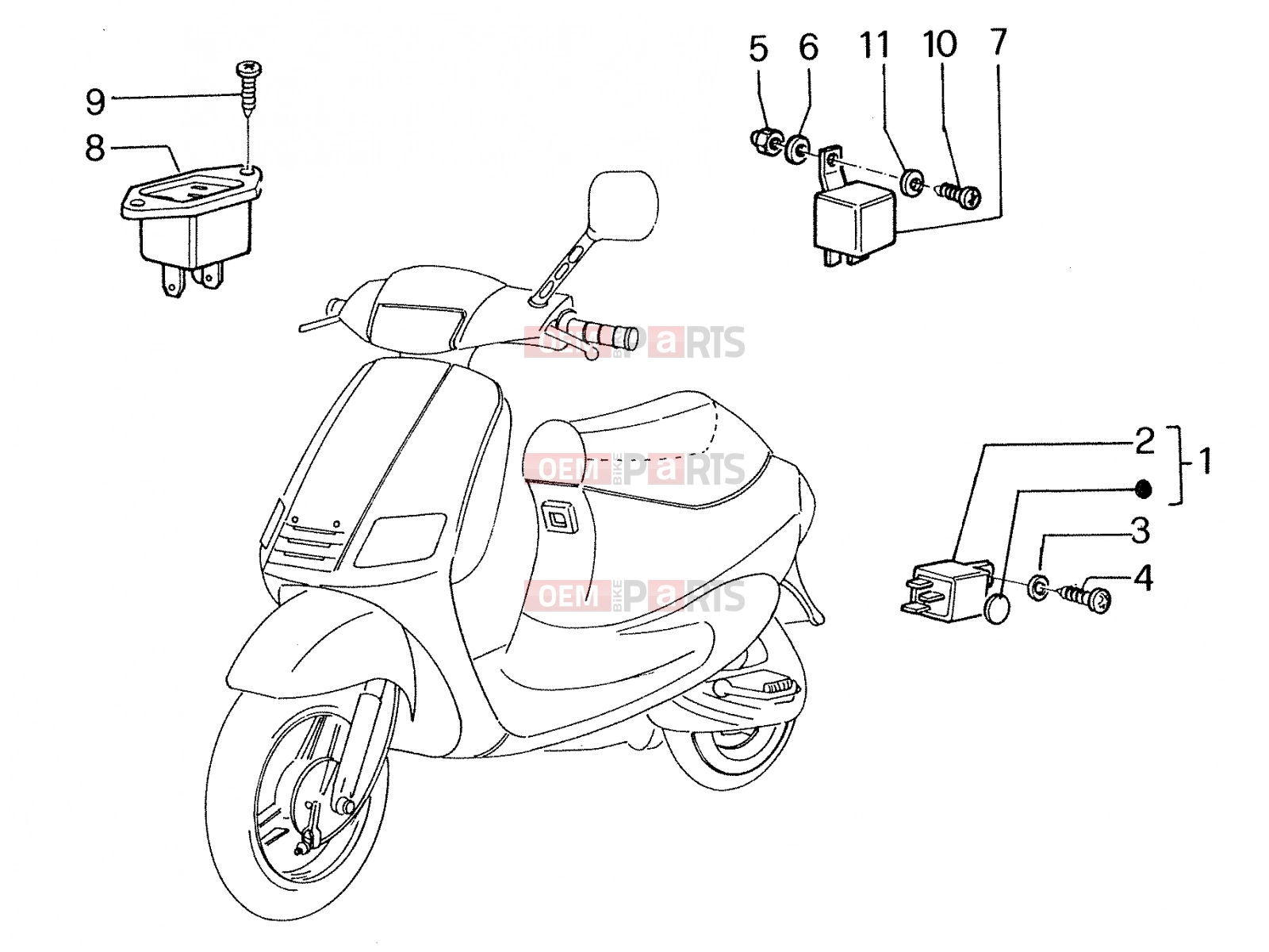 PIAGGIO Electrical system » Electrical systems