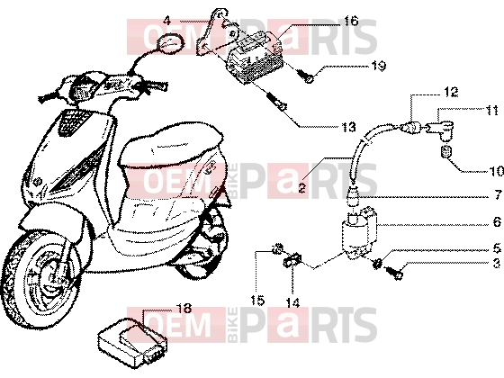 PIAGGIO Electrical system » Electrical device