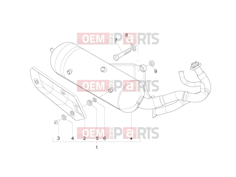 PIAGGIO Zip 50 2T Engine » Silencer