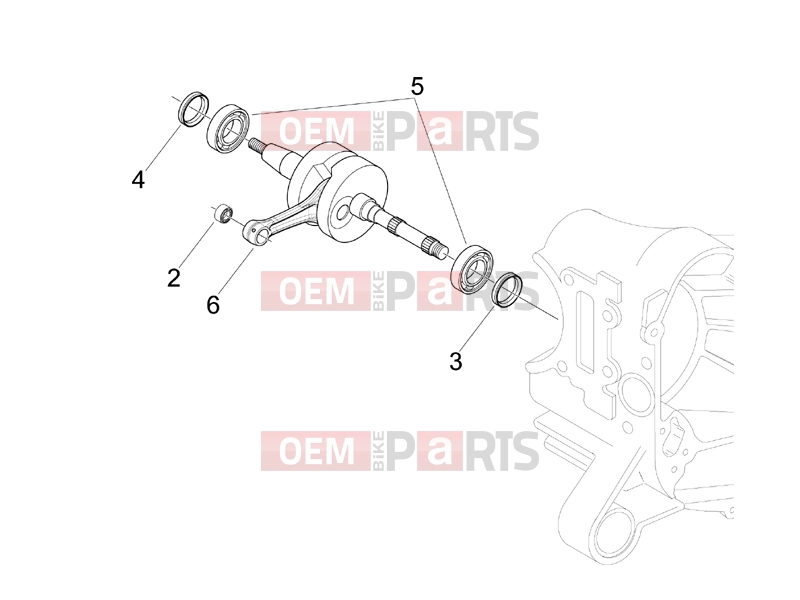 PIAGGIO Zip 50 SP Engine » Crankshaft