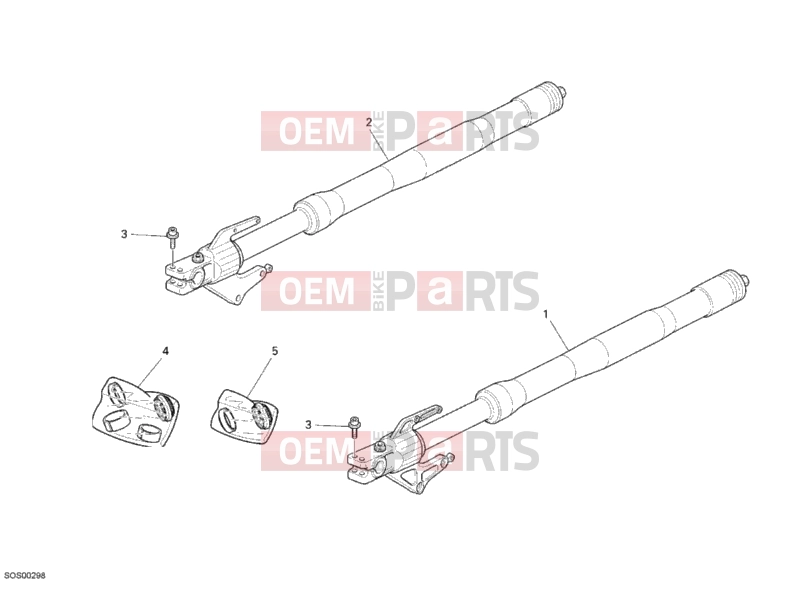 DUCATI 2008 Multistrada 1100 S FRONT FORK » FRONT SUSPENSION