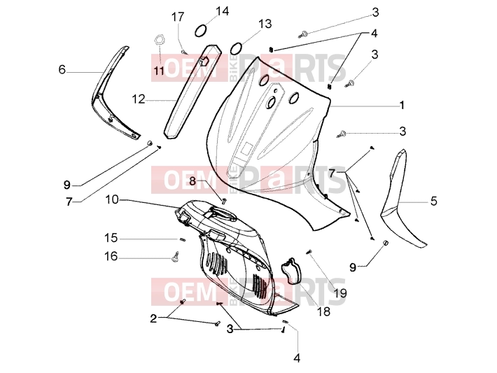 PIAGGIO Chassis » Shield-wheel compartment