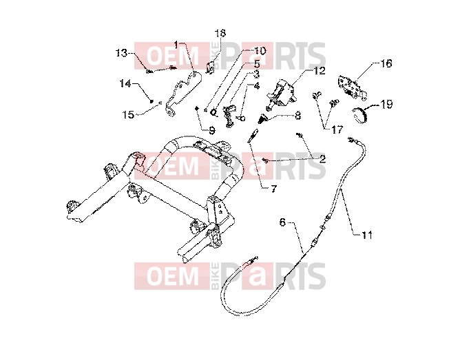 PIAGGIO Transmissions » Saddle unlock control