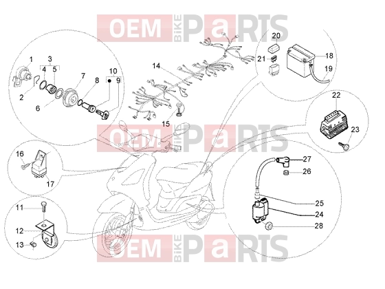 PIAGGIO Electrical system » Electrical device