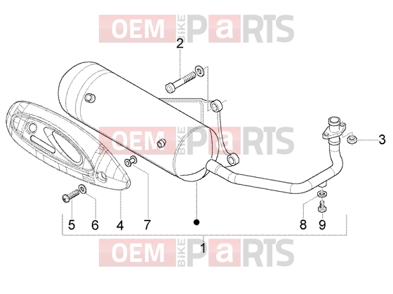 Engine » Silencer - Piaggio Fly 50 4T