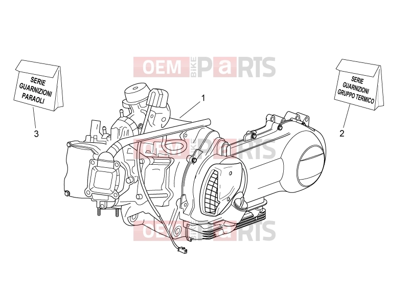 ENGINE » Engine - Aprilia Atlantic 125 E3 2010