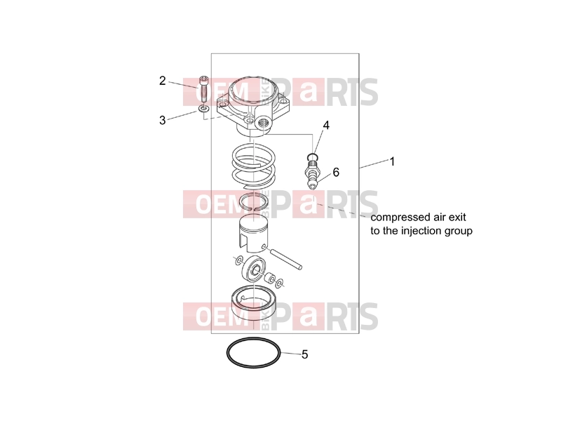 APRILIA SR 50 Di-Tech ENGINE » Air compressor (Ditech)