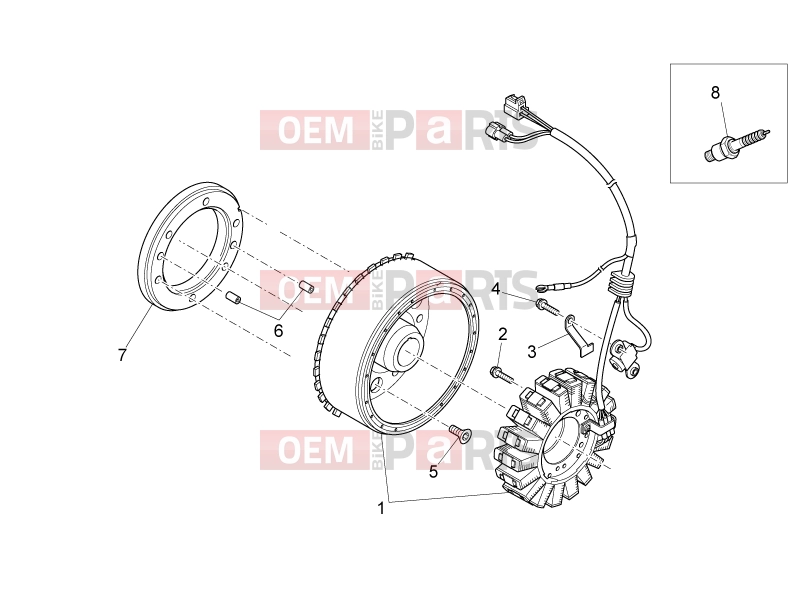 APRILIA MXV 450 Cross ENGINE » Ignition unit