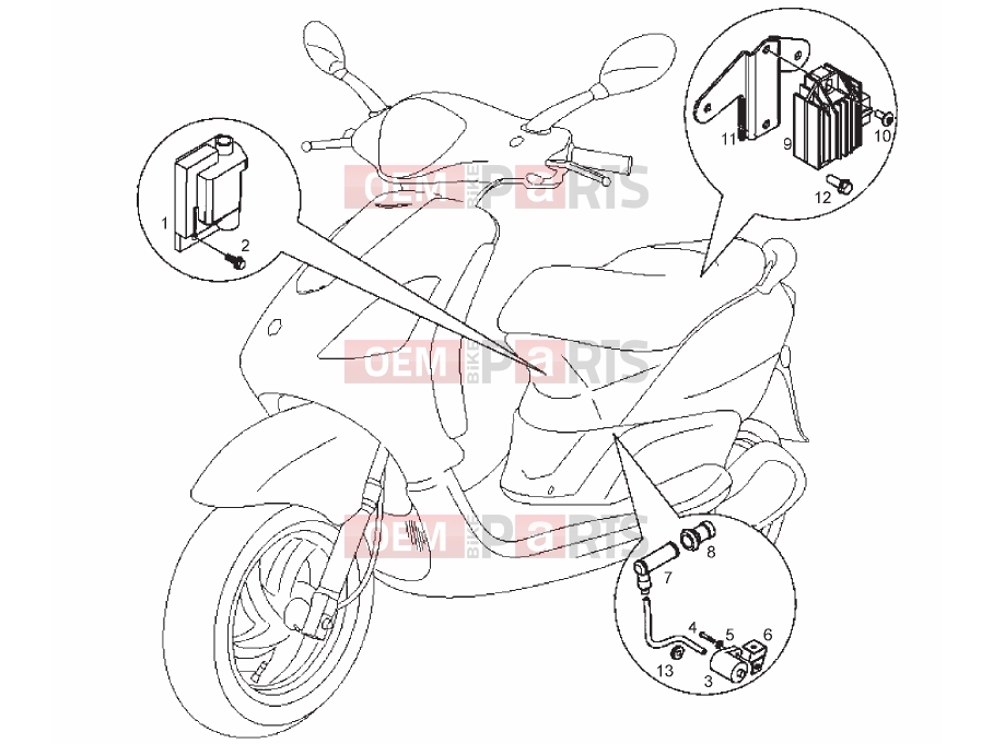 derbi Boulevard 125 4T Tables » Electrical systeme