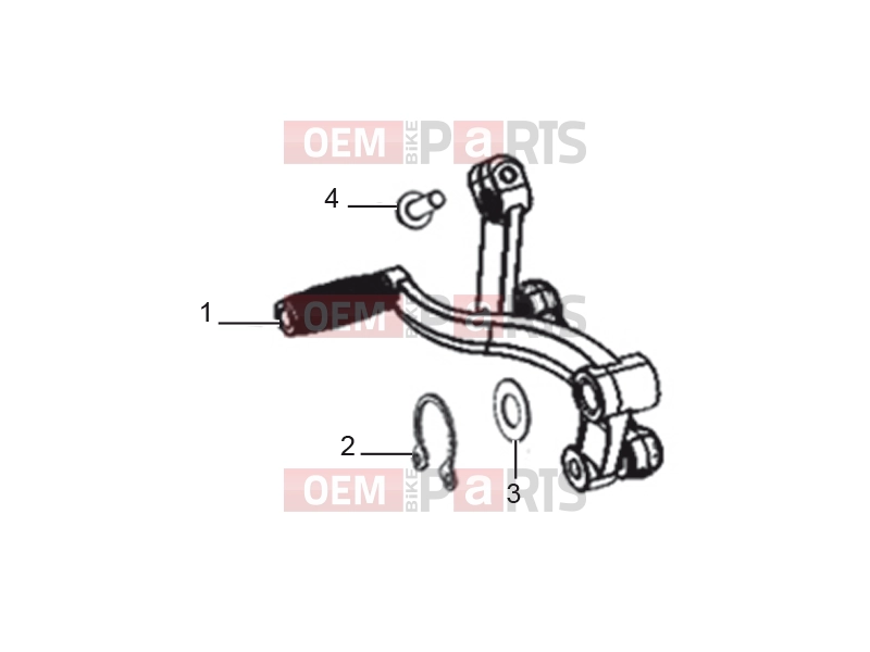 derbi ETX 150 Frame » Shift pedal