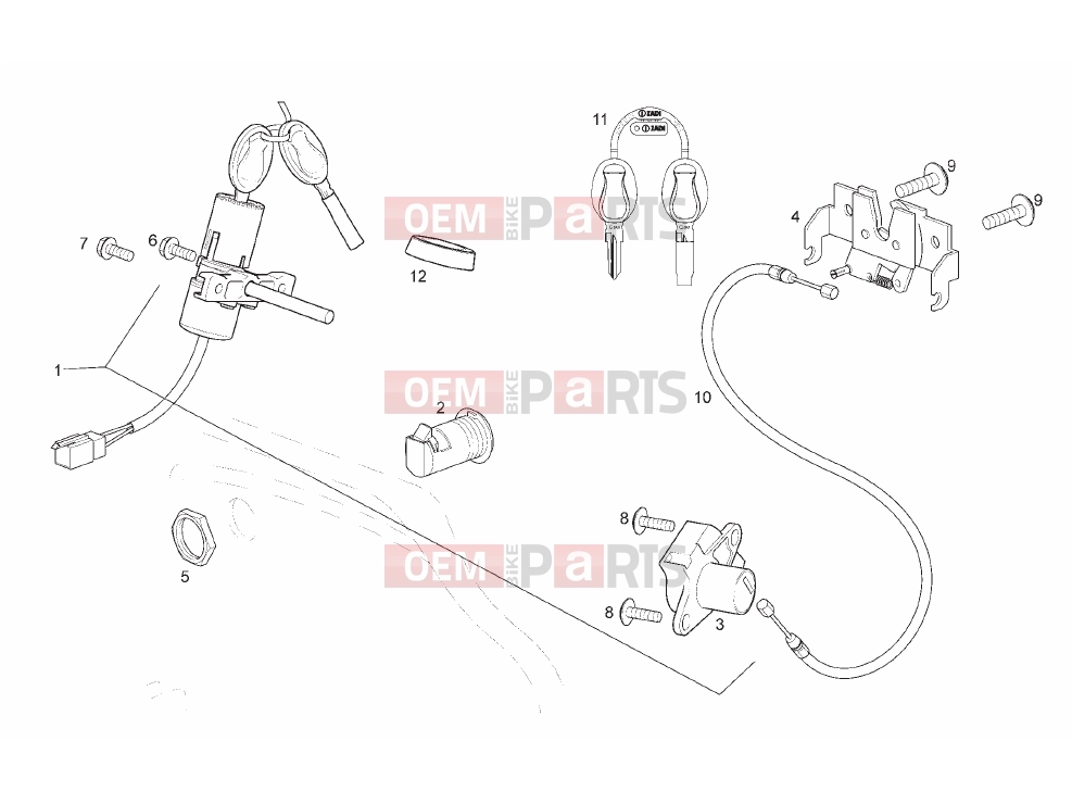 derbi Rambla 125-250 Tables » Electrical system