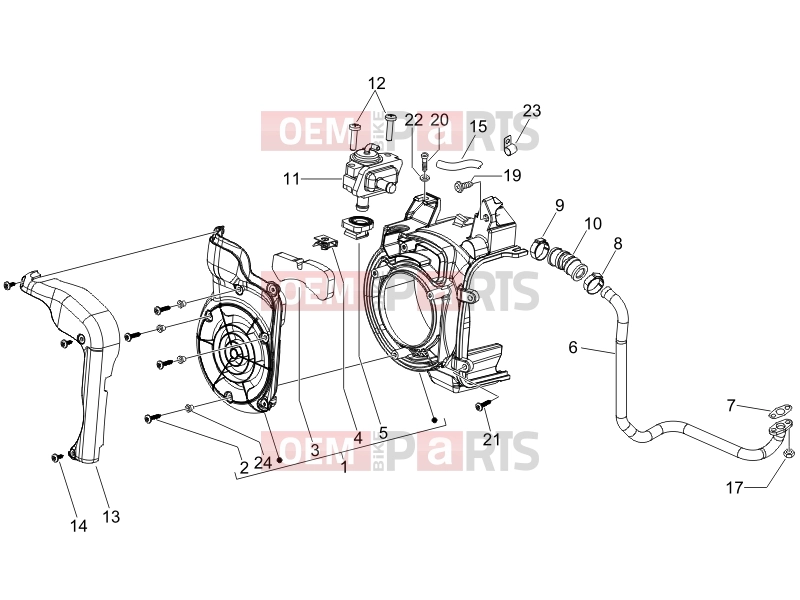Engine » Secondary air box - Derbi Sonar 150 2009