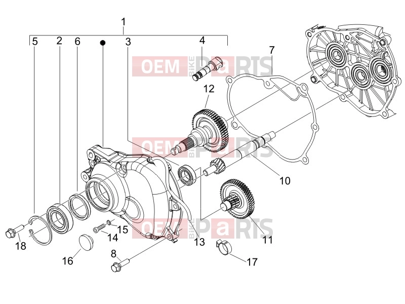 derbi Sonar 150 Engine » Reduction unit