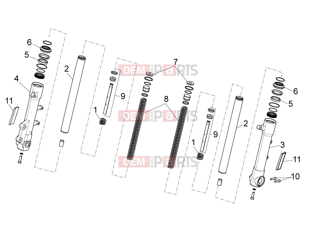 derbi Variant Sport 50 FRAME » Front fork