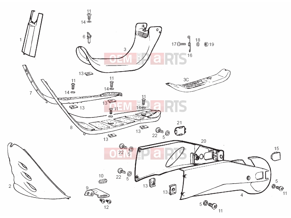 derbi Variant Start-Courier 50 Tables » Frame