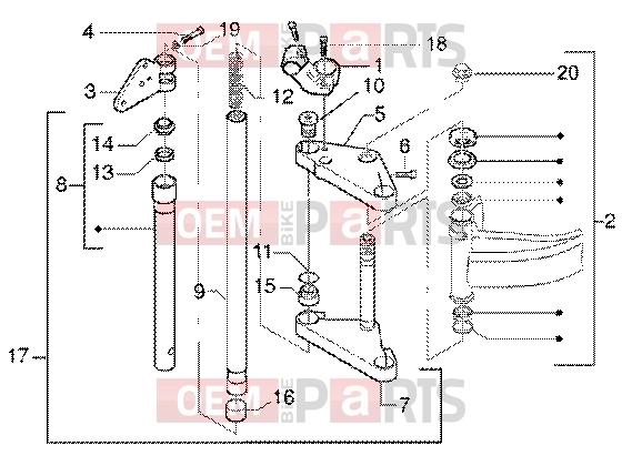 gilera DNA GP Experience Suspensions-Wheels » Fork