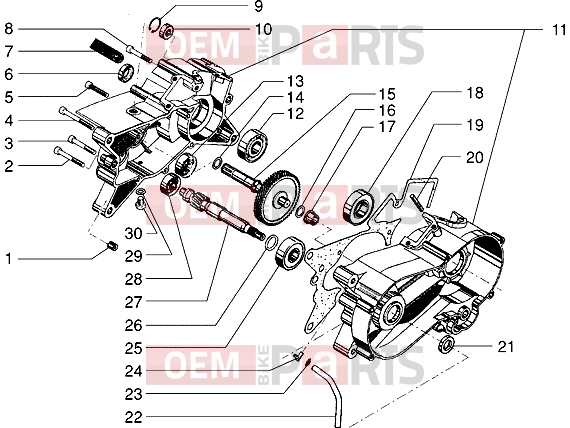 gilera Eaglet Engine » Crankcase