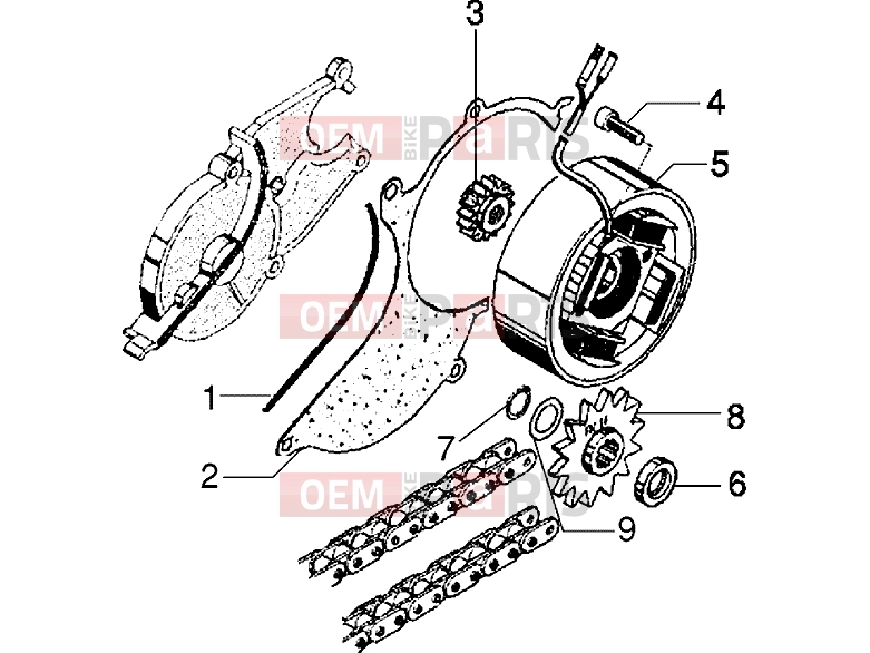 gilera Eaglet automatic Engine » Flywheel magneto