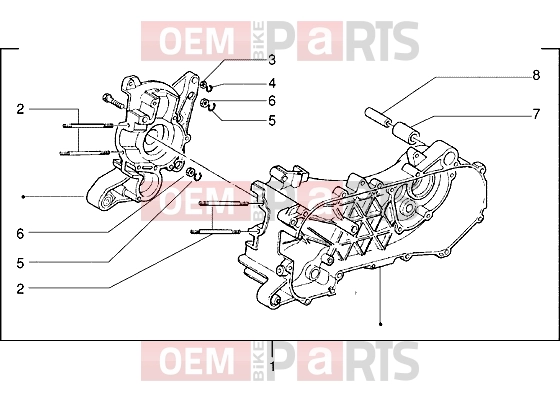 gilera Easy Moving Engine » Crankcase