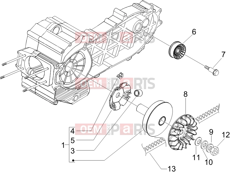 gilera 2009 Fuoco 500 Engine » Driving pulley