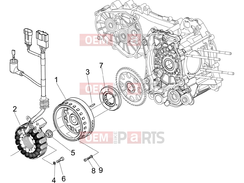 gilera 2013 Fuoco 500 Engine » Flywheel magneto