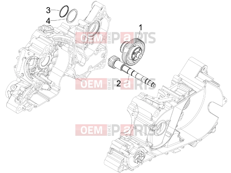 gilera 2007 GP 800 Engine » Reduction unit