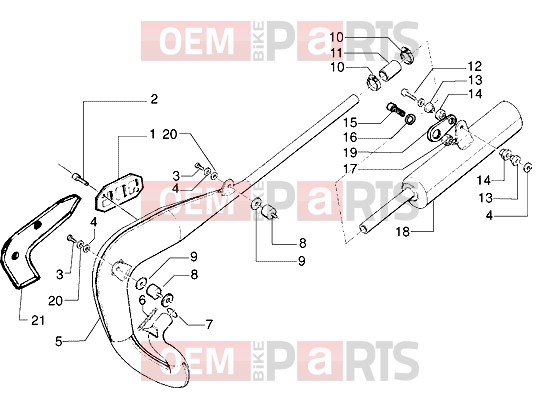 Engine » Silencer - Gilera GSM