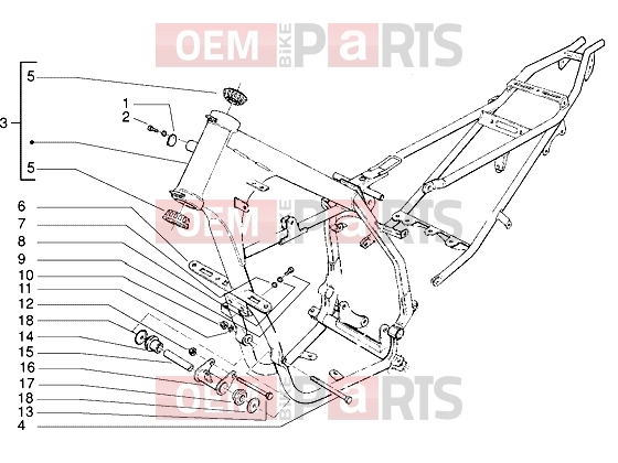 Chassis » Frame - Gilera H@k