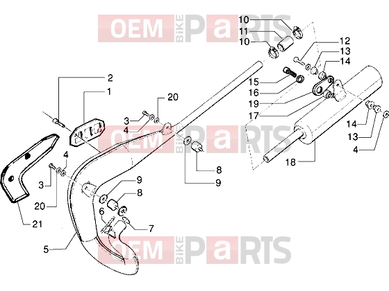 gilera H@k Engine » Silencer