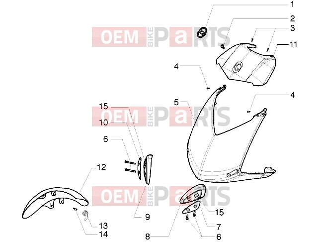 gilera Ice Chassis » Shield-Front mudguard