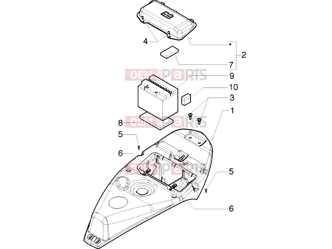 gilera Ice Chassis » Undersaddle-Battery