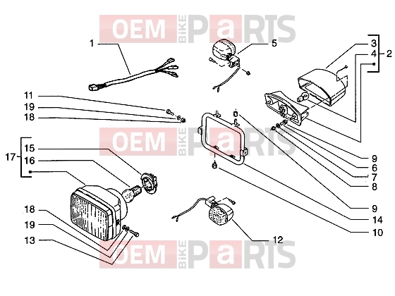 gilera RK 50 Electrical system » Electrical devices