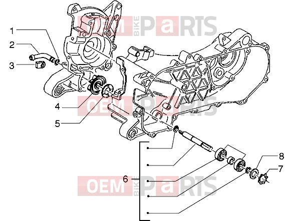 gilera Runner 50 2T Engine » Water pump
