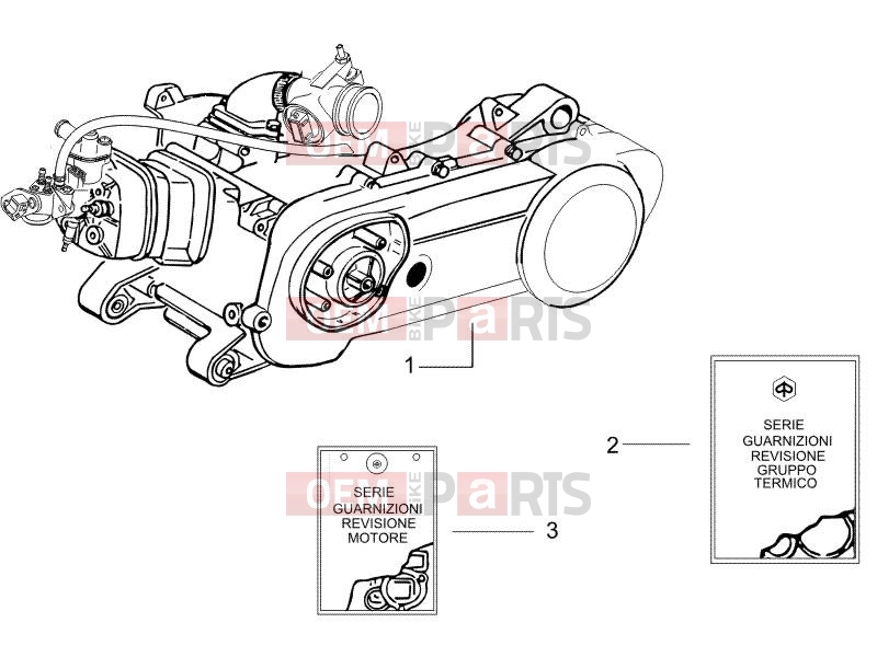 gilera 2005 Runner 50 Pure Jet SC Engine » Engine, assembly