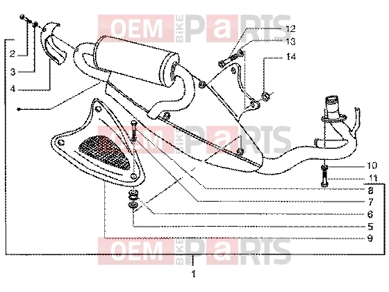 gilera Runner 50 SP Engine » Silencer