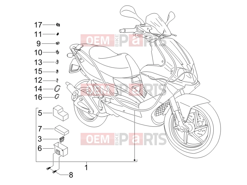 gilera 2007 Runner 50 SP -SC- Electrical system » Main cable harness