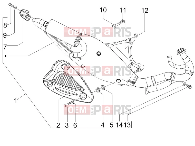gilera 2008 Runner 50 SP -SC- Engine » Silencer