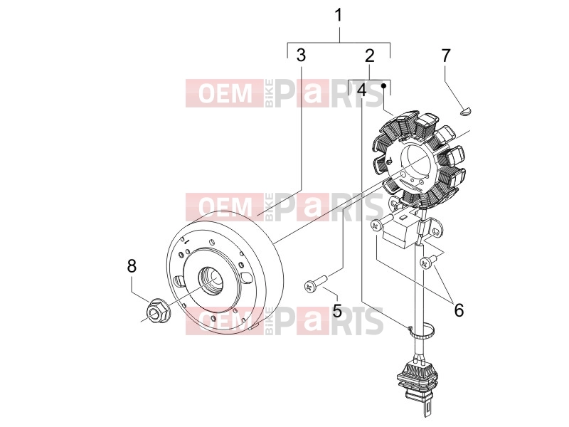 Engine » Flywheel magneto - Gilera Runner 50 SP 2011