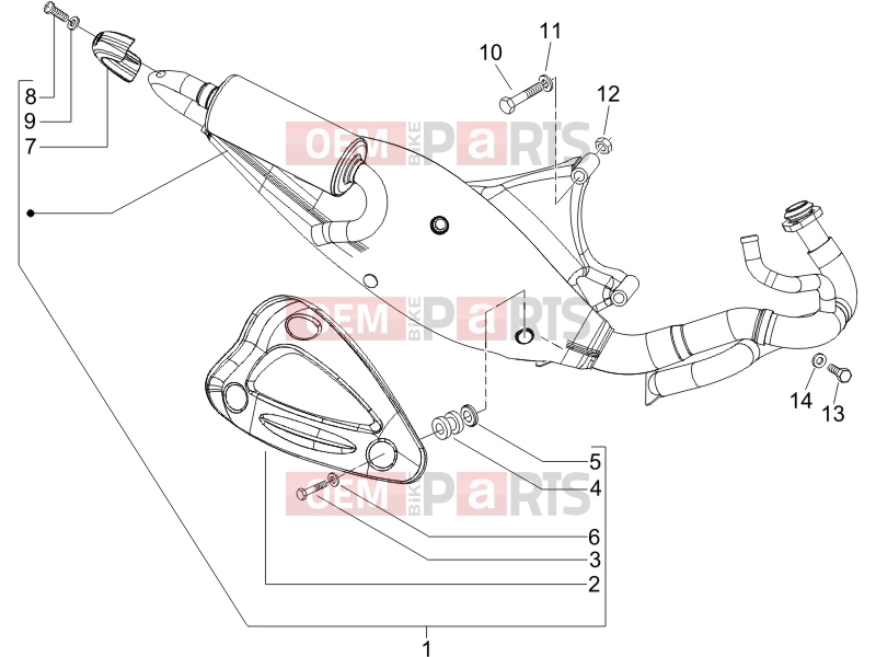 gilera 2012 Runner 50 SP Engine » Silencer