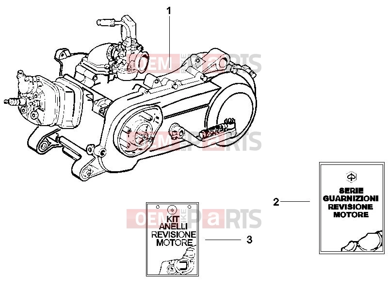 gilera 2013 Runner 50 SP Engine » Engine, assembly