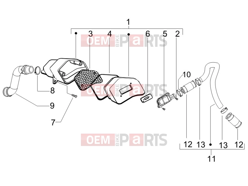 gilera 2019 Runner 50 SP Engine » Secondary air box