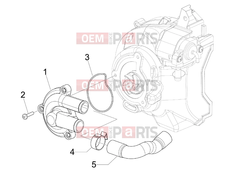 gilera 2012 Runner 125 ST 4T Engine » Cooler pump
