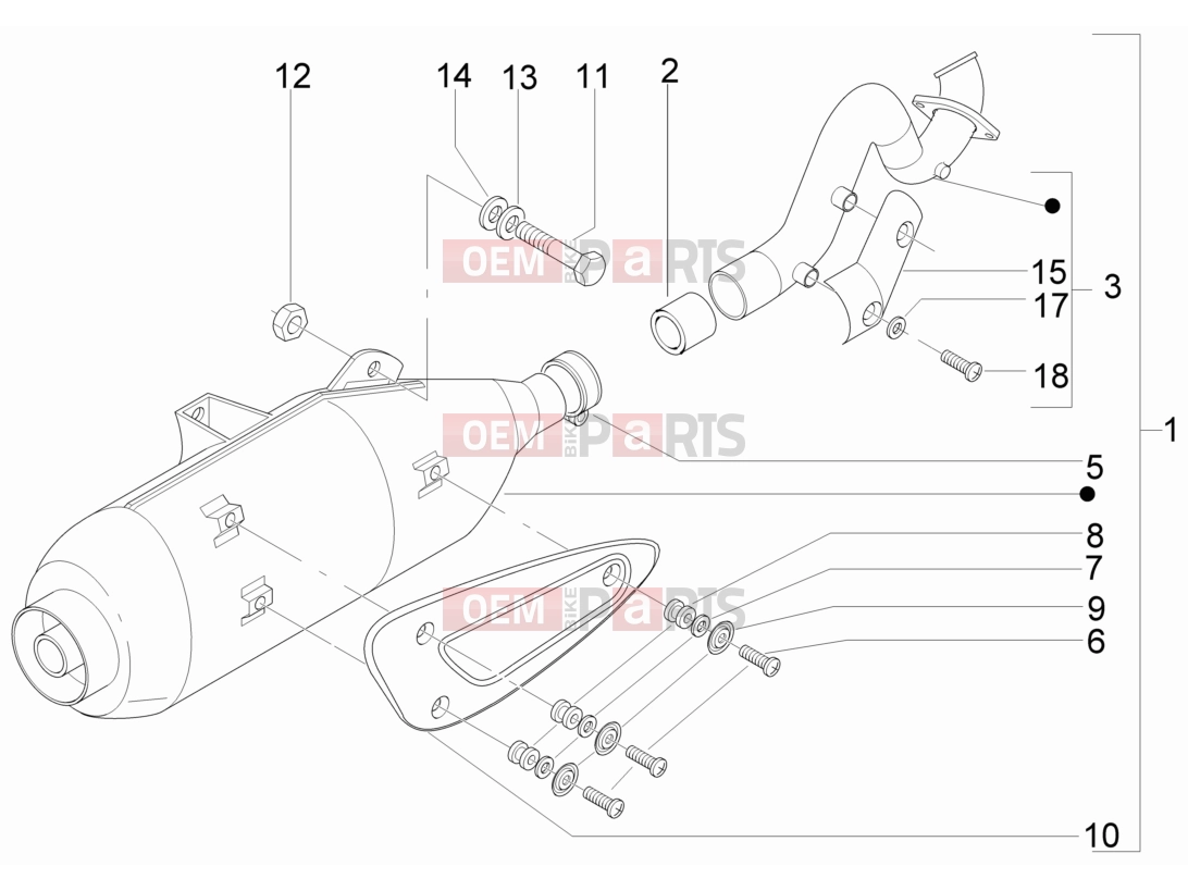 gilera 2010 Runner 200 ST 4T Engine » Silencer